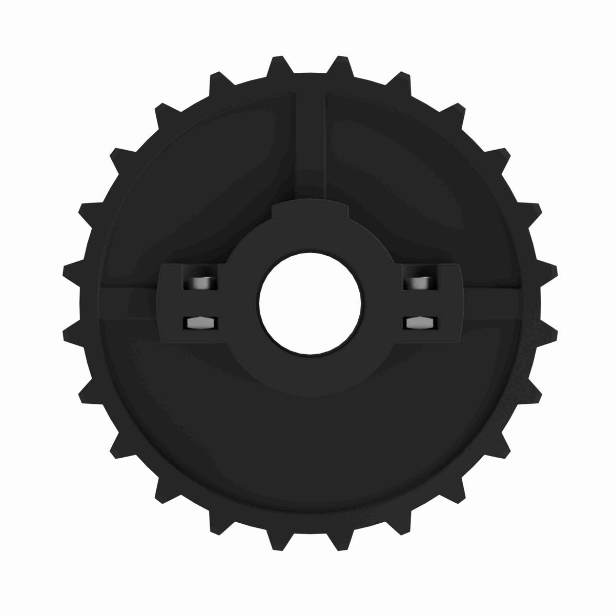 Rexnord 5700 Series Split Molded Nylon Sprocket with 24 Teeth and 1-1/4in Round Idler Bore - 614-59-12