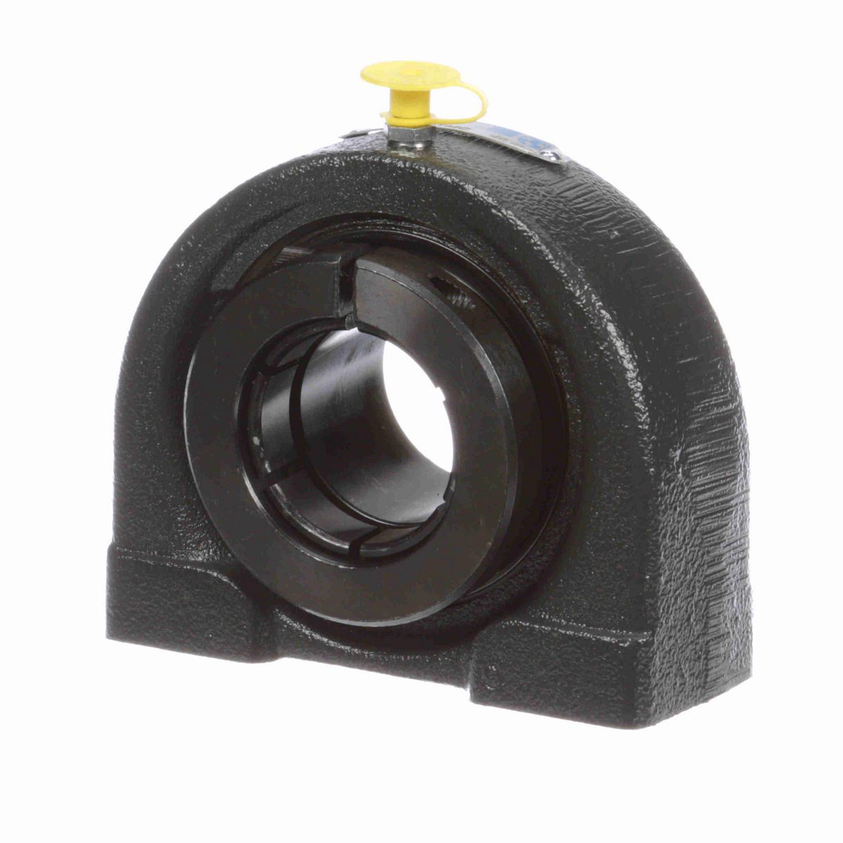 Sealmaster Mounted Cast Iron Tapped Base Pillow Block Ball Bearing - 52100 Bearing Steel, Black Oxided - Concentric Lock - TB-208TMC