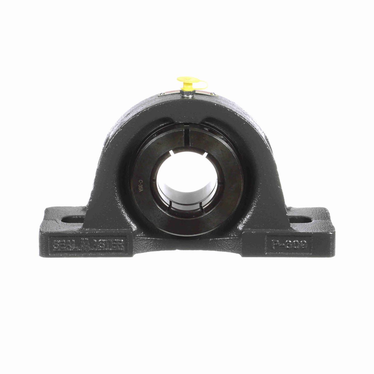 Sealmaster Mounted Cast Iron Two Bolt Pillow Block Ball Bearing - 52100 Bearing Steel, Black Oxided - Concentric Lock - MP-31T