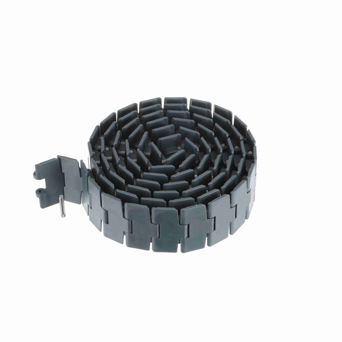 System Plast 879M Side-flexing Solid Top, Material: NG evo (Gray Blue), Width: 3.25in, Pitch: 1.5in - NGE879M-K325