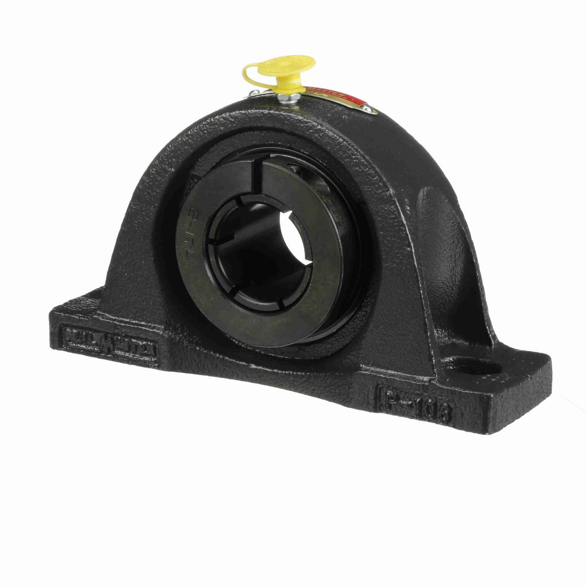Sealmaster Mounted Cast Iron Two Bolt Low Base Pillow Block Ball Bearing - 52100 Bearing Steel, Black Oxided - Concentric Lock - NPL-24T