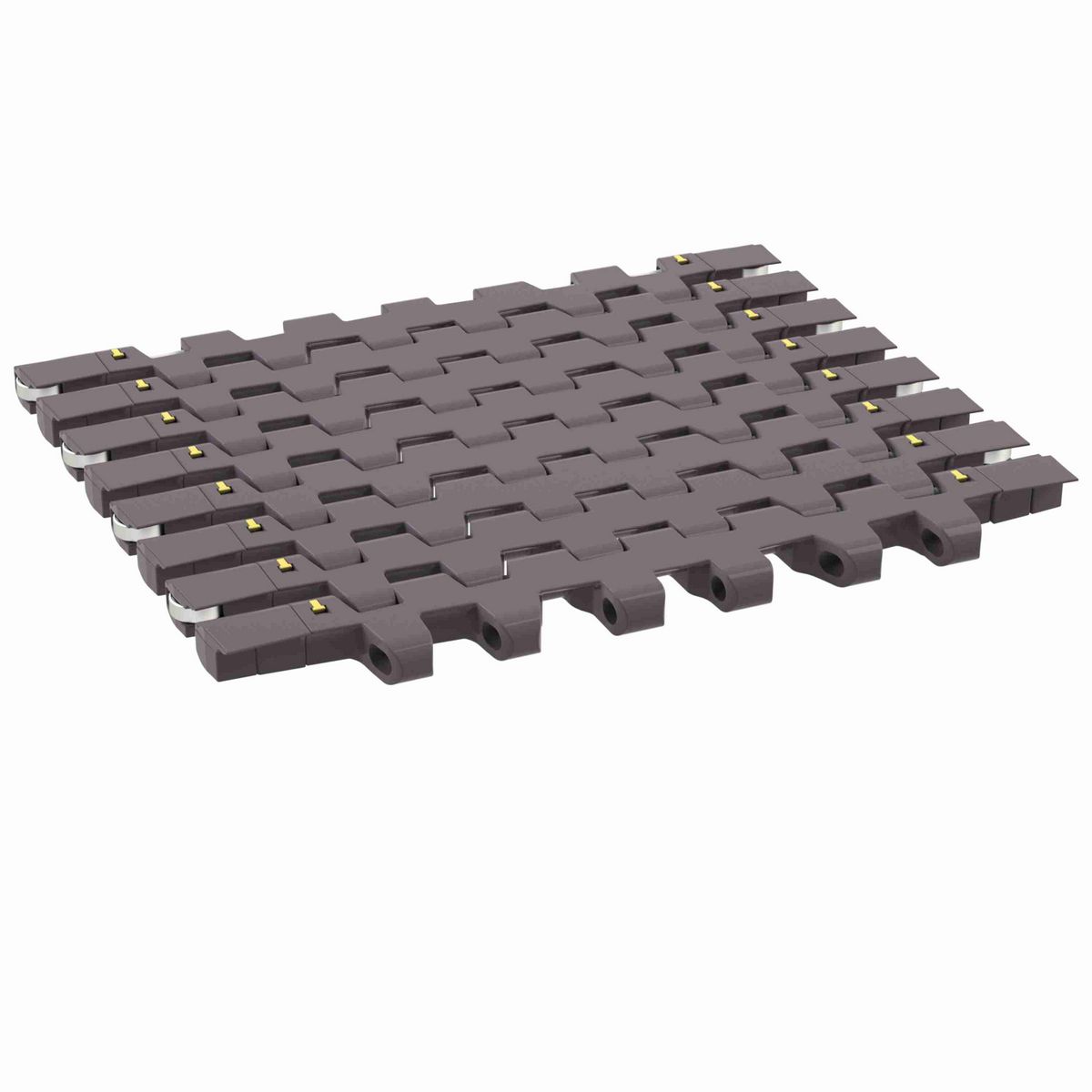 Rexnord 7966B Side-flexing Flush Grid, Material: Brown High Performance, Width: 15in, Pitch: 1.5in - 10464534