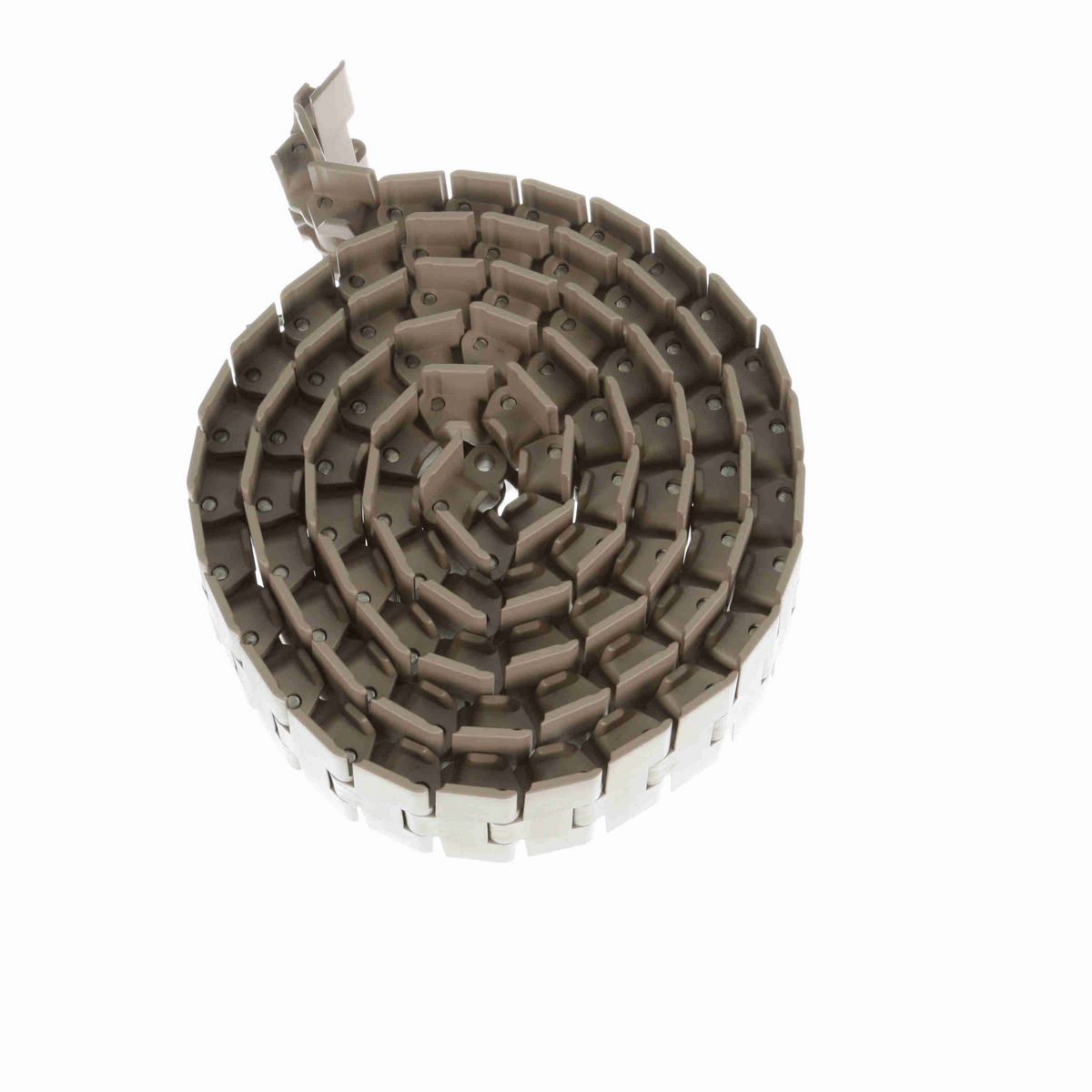 System Plast 882TAB Side-flexing Solid Top, Material: Tan Low Friction, Width: 4.5in, Pitch: 1.5in - LF882TAB-K450