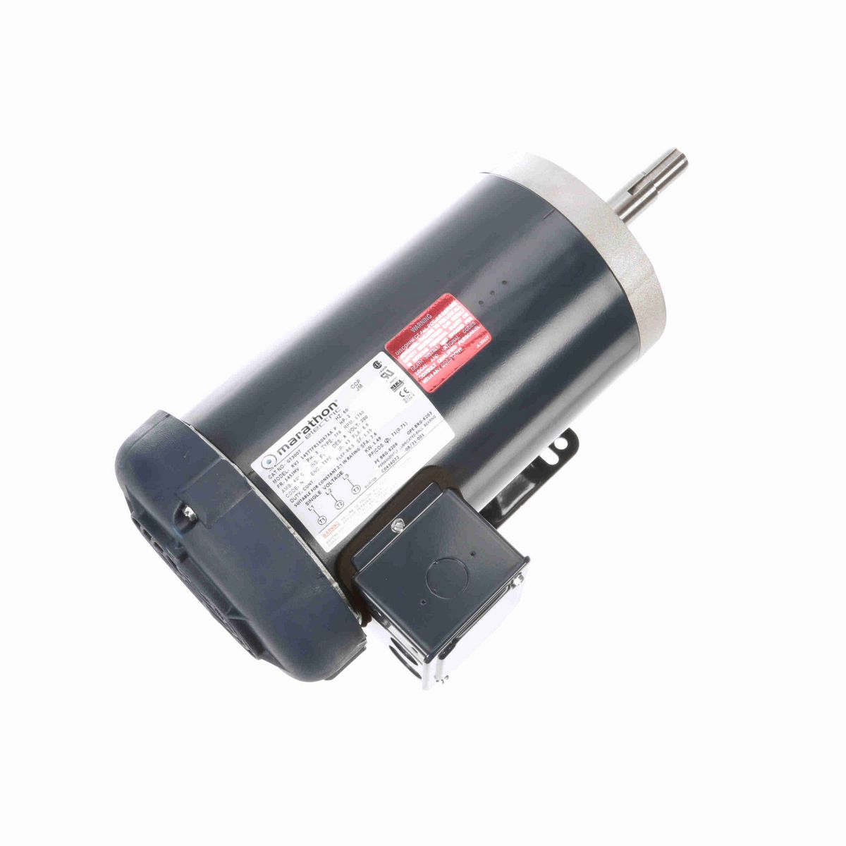 LEESON Close-Coupled Pump Motor, 2 HP, 3 Ph, 60 Hz, 200 V, 1800 RPM, 145JM Frame, TEFC - GT3007