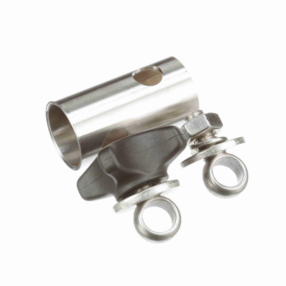 System Plast Cross Block for 1/2-in round x 1/2-in round w/ 1 Knob and 1 Nut - VG-621SNK-12-12