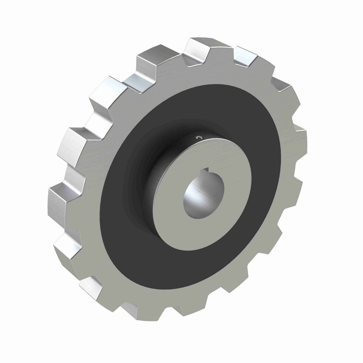 Rexnord 882 Series Solid One Piece Cast Iron Sprocket with 15 Teeth and a 1-1/4in Round Shaft-Ready Bore with Keyway & Setscrew - 401-326-4