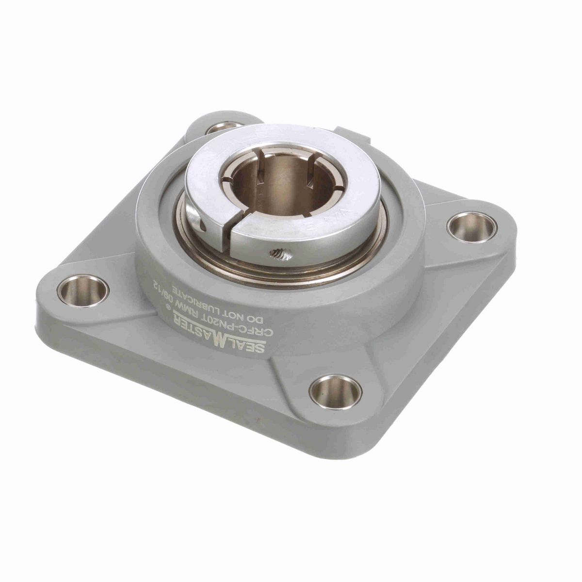 Sealmaster Mounted Composite Four Bolt Flange Ball Bearing - 52100 Bearing Steel, Phosphorus Nickel Coated - Concentric Lock - Corrosion Resistant - Reduced Maintenance - Lubed for Life - CRFC-PN20T RMW
