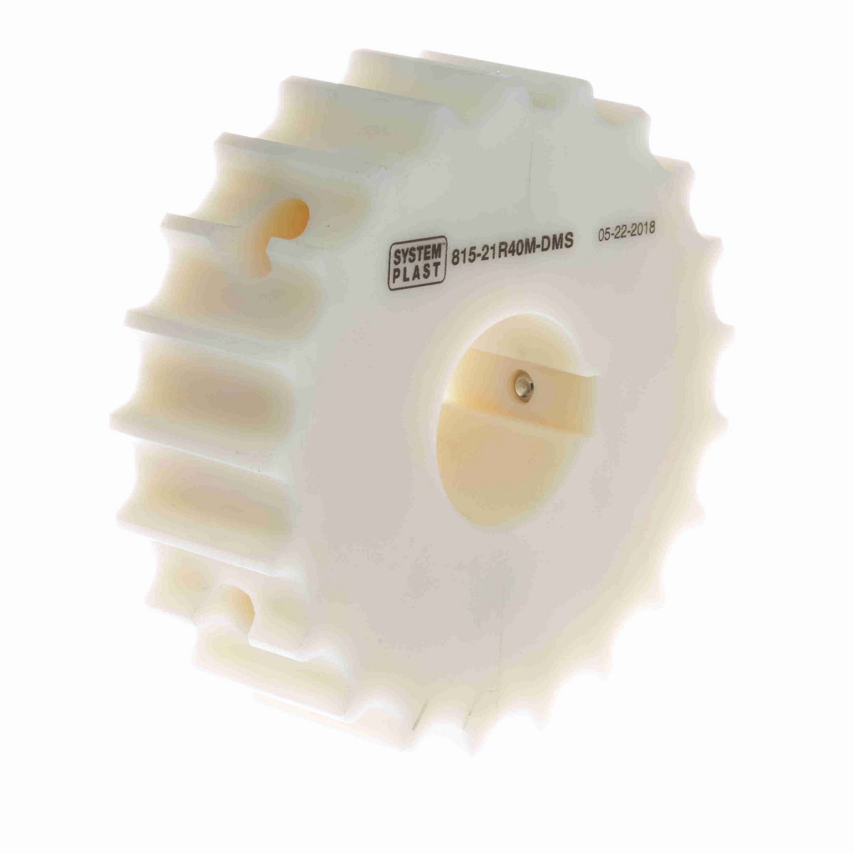 System Plast 815 Series Split Machined Sprocket with 21 Teeth and a 40mm Round Shaft-Ready Bore - 815-21R40M-DMS