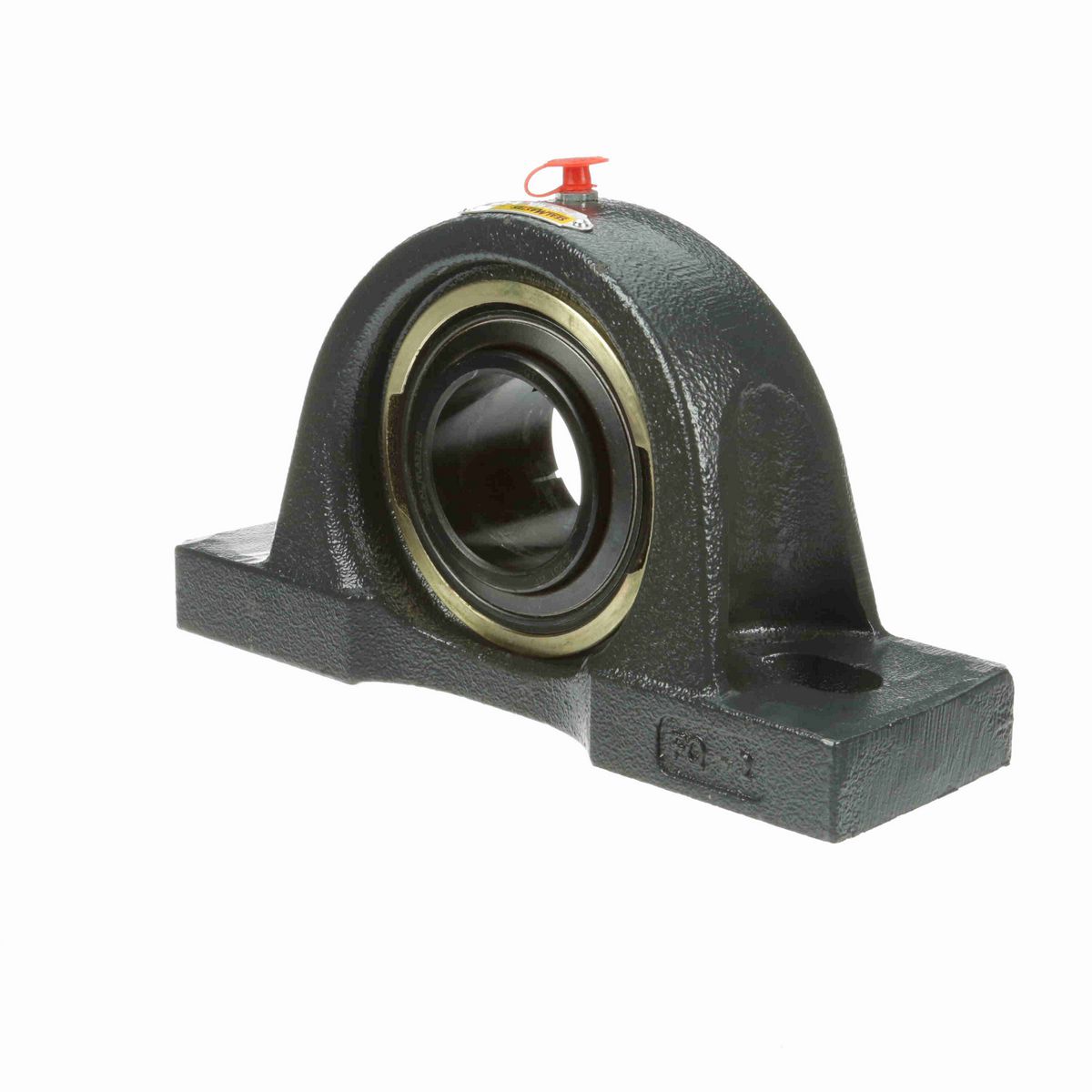 Sealmaster Mounted Cast Iron Two Bolt Pillow Block Ball Bearing - 52100 Bearing Steel, Black Oxided - Concentric Lock - High Temperature & Air Handling Housing Fit, Noise Tested - EMP-35T HTA