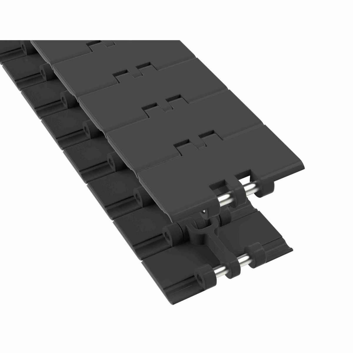 Rexnord 831 Straight Running Solid Top, Material: Black Wear Resistant, Width: 3.25in, Pitch: 1.5in - 81405314