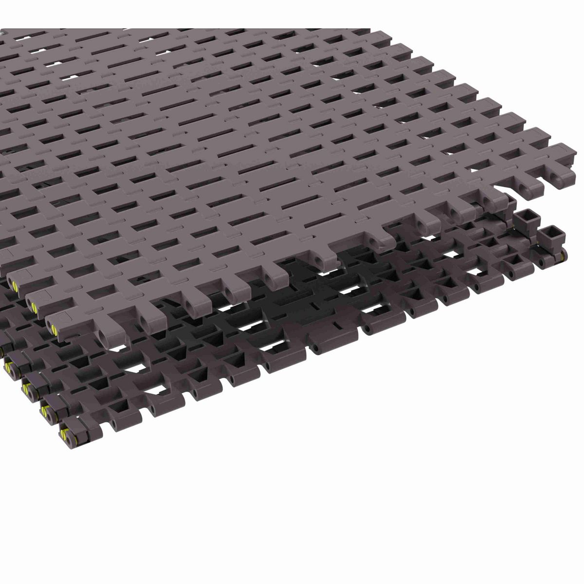 Rexnord 7956GT Side-flexing Flush Grid, Material: Brown High Performance, Width: 18in, Pitch: 1.25in - 10324707