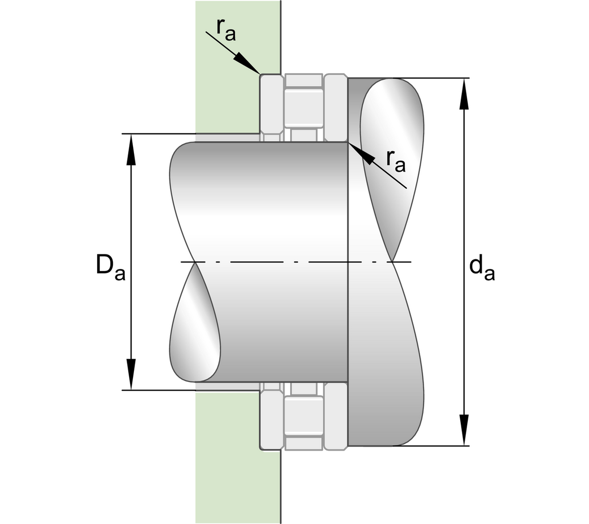 Упорный цилиндрический роликоподшипник INA 81184-M>A