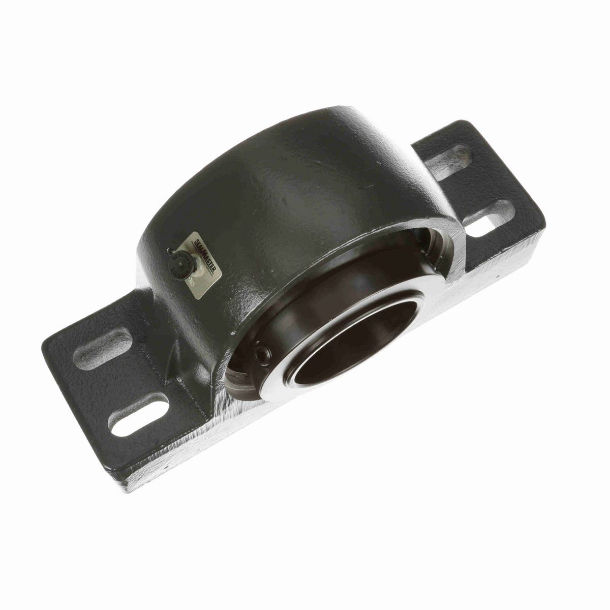 Sealmaster Mounted Cast Iron Four Bolt Pillow Block Spherical Roller - 52100 Bearing Steel, Black Oxided - Collar Mount Lock - USRBF5000E-315