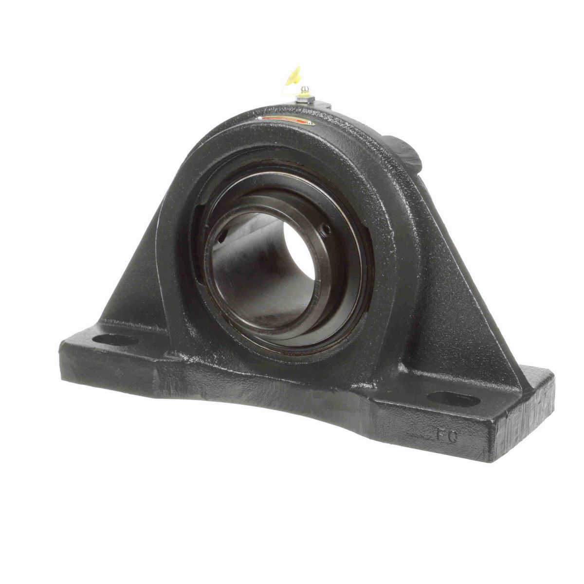 Sealmaster Mounted Cast Iron Four Bolt Pillow Block Ball Bearing - 52100 Bearing Steel, Black Oxided - Double Setscrew Lock - MSFPD-55