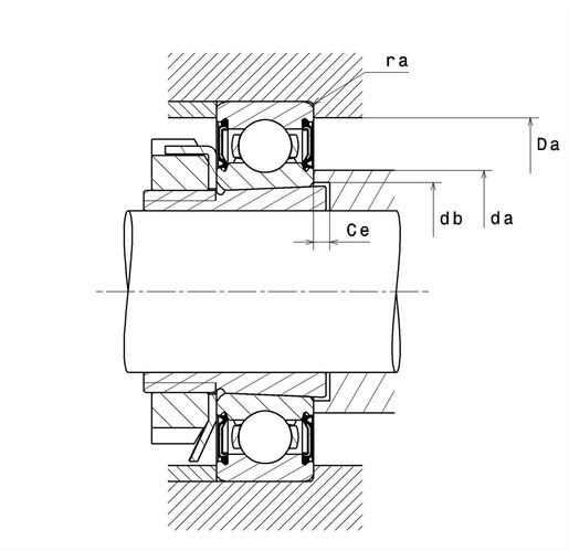 Однорядный шарикоподшипник NTN 6209LLUK/2AS