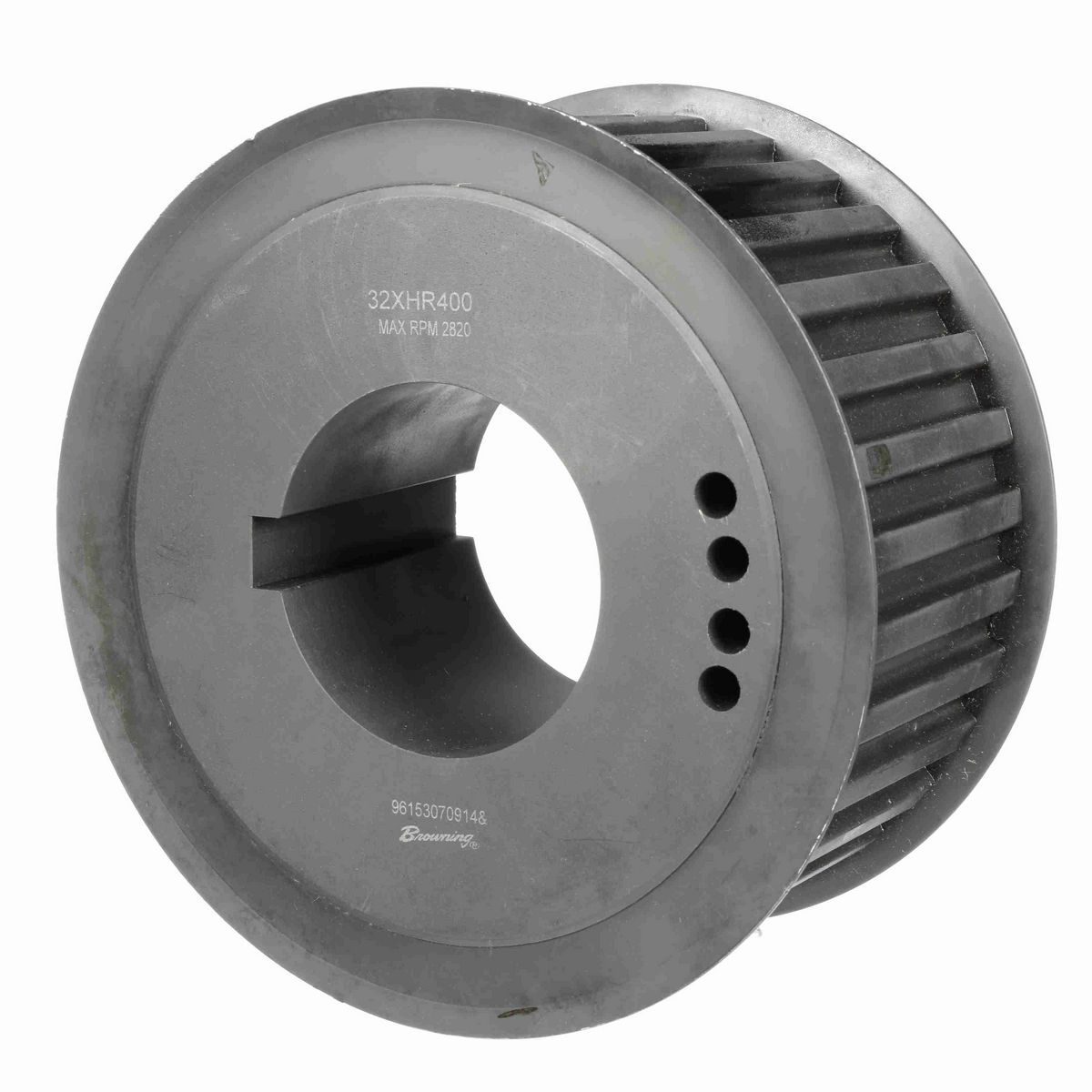 Browning Steel Bushed Bore Gearbelt Pulley - 32XHR400