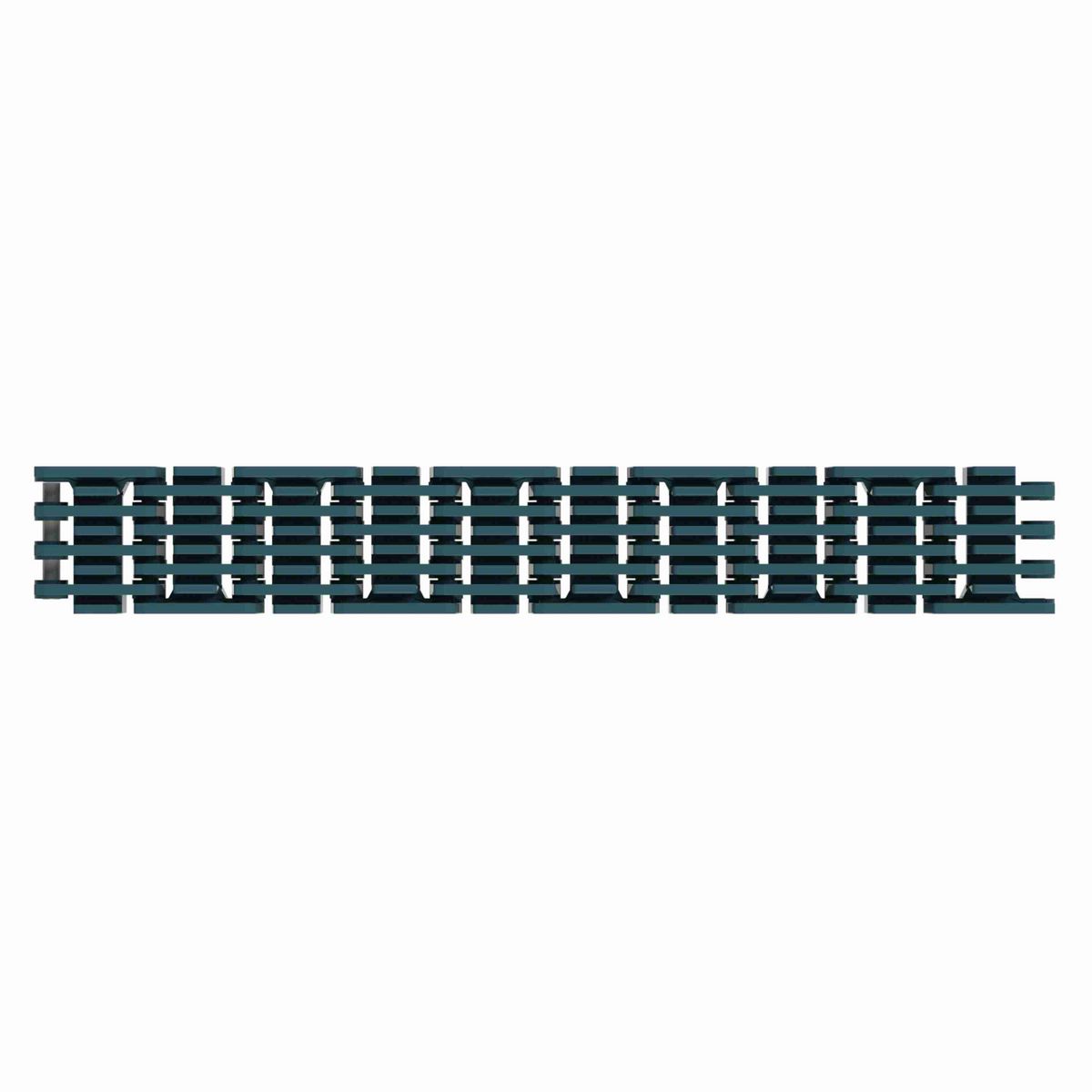 Rexnord 1000RRR Straight Running Raised Rib Rail Track, Material: Green Low Friction Acetal, Width: 38mm, Pitch: 1in - 871.00.00