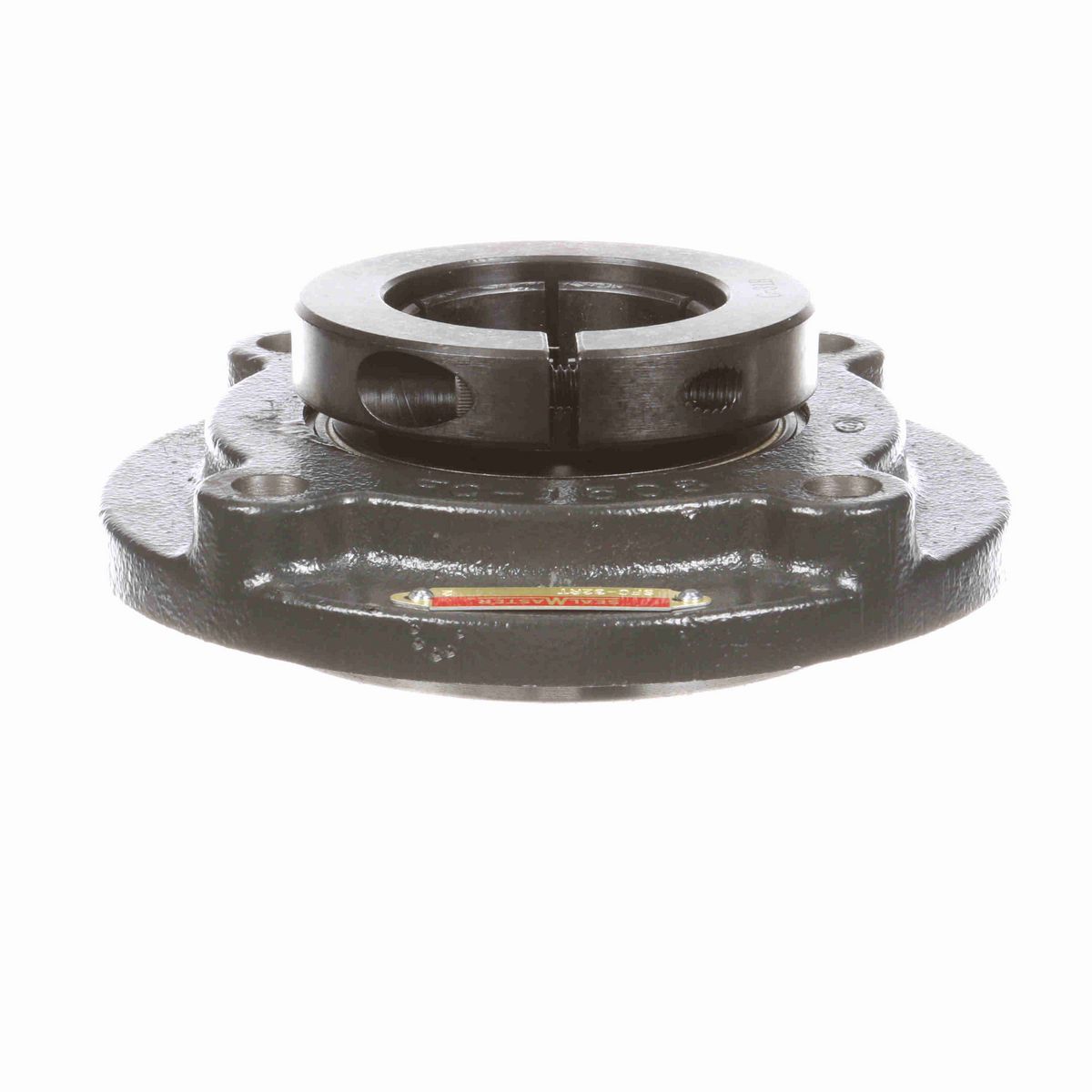 Sealmaster Mounted Cast Iron Flange Cartridge Ball Bearing - 52100 Bearing Steel, Black Oxided - Concentric Lock - SFC-32RT