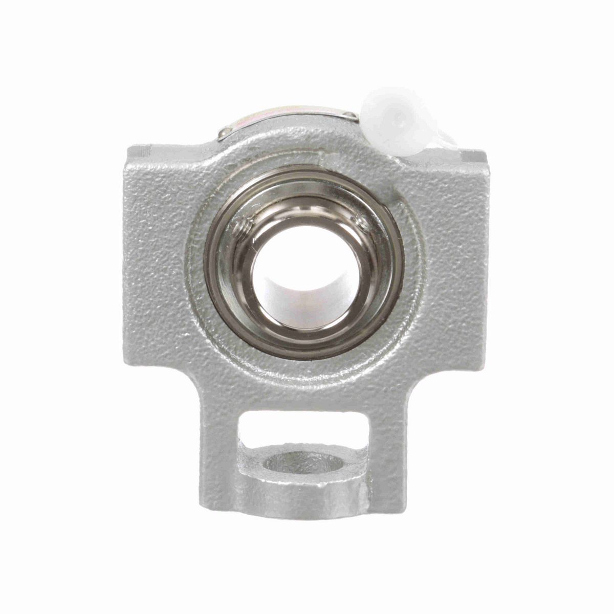 Sealmaster Mounted Flouropolymer Coated Cast Iron Wide Slot Take Up Ball Bearing - 52100 Bearing Steel, Phosphorus Nickel Coated - Setscrew Lock - Corrosion Resistant - CRSTF-PN16