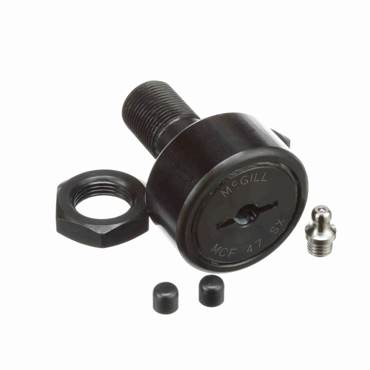 Опорный ролик с цапфой McGill CAMROL MCF 47 SX, цилиндрический, с уплотнением, со шлицем под отвёртку, метрический