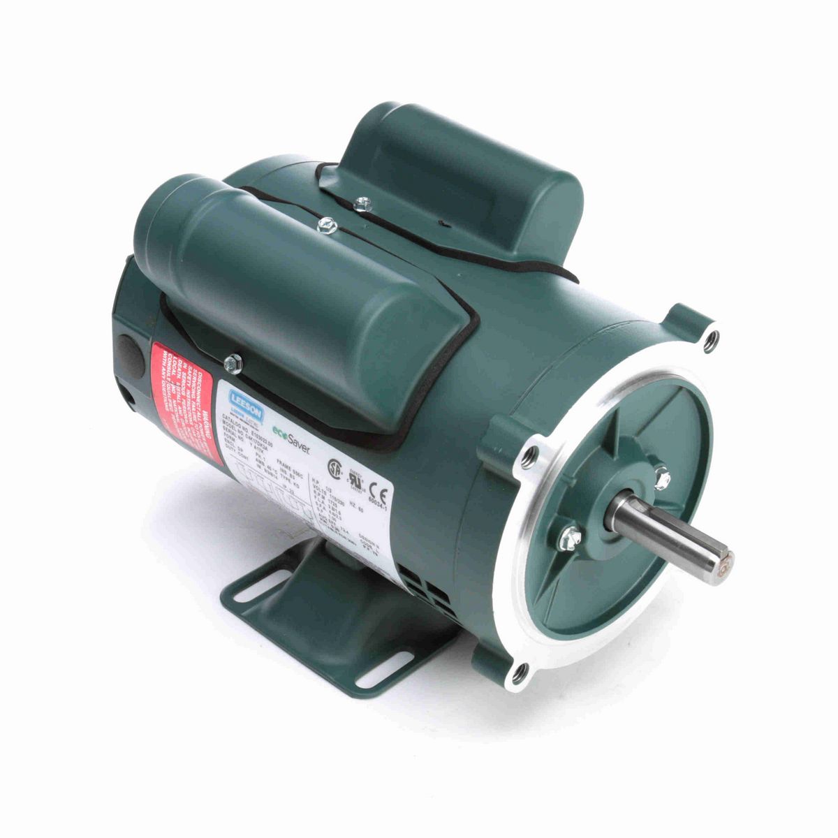LEESON ecoSaver™ General Purpose Motor, 0.33 HP, 1 Ph, 60 Hz, 115/230 V, 1800 RPM, S56C Frame, DP - E103023.00