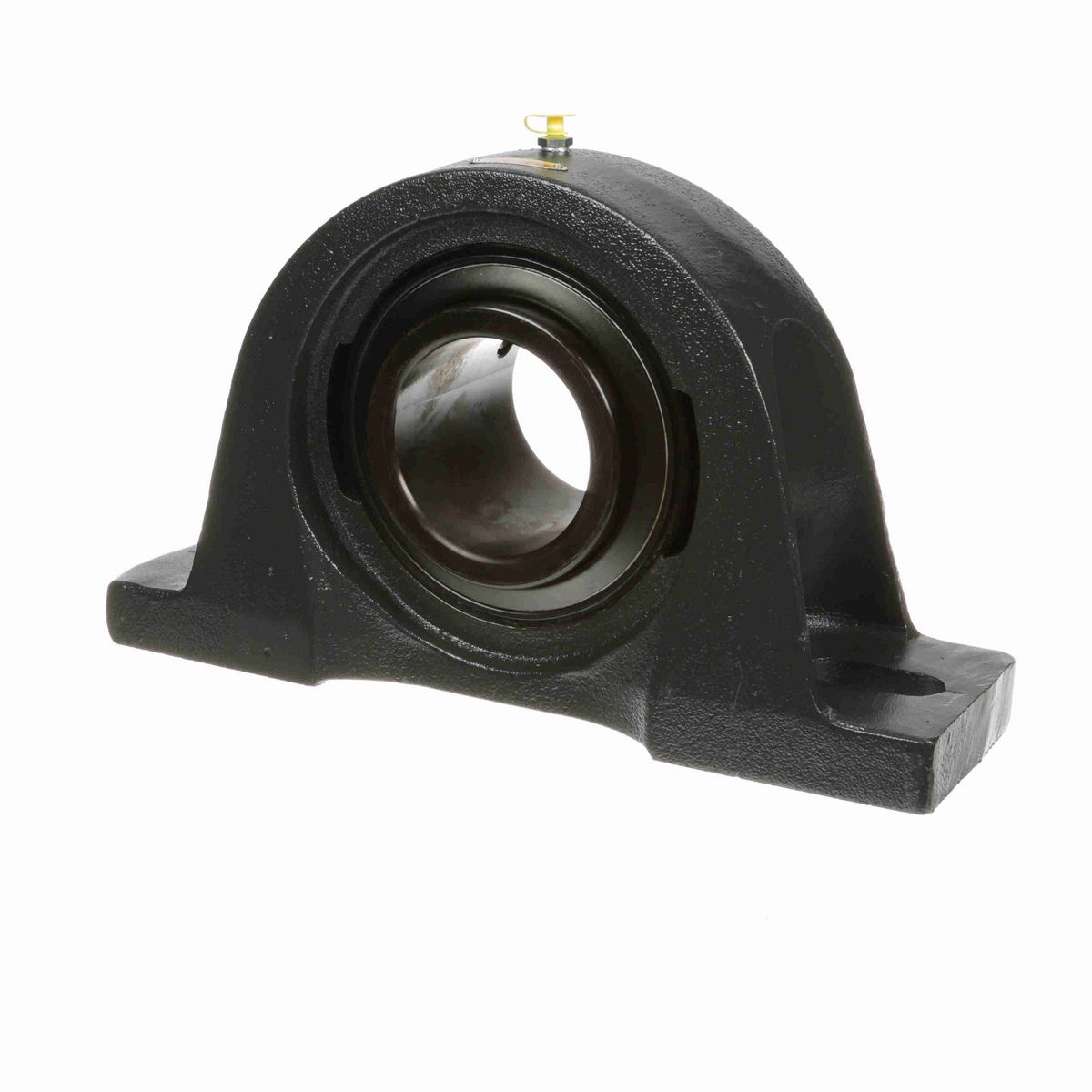 Sealmaster Mounted Cast Iron Two Bolt Pillow Block Ball Bearing - 52100 Bearing Steel, Black Oxided - Setscrew Lock - MP-63