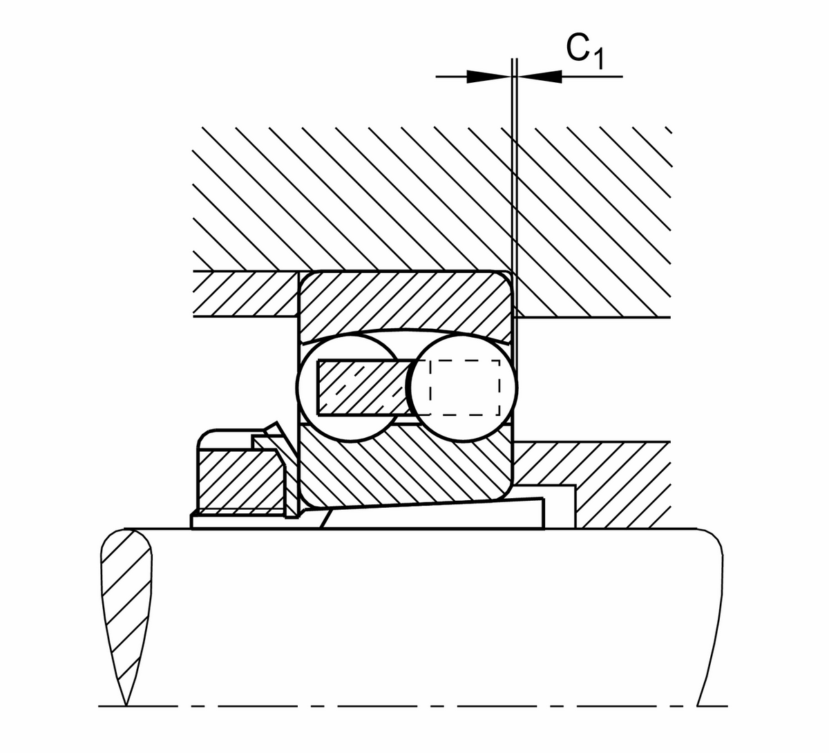 Радиальный сферический шарикоподшипник FAG 1316-K-M-C3 (1316K.M.C3)