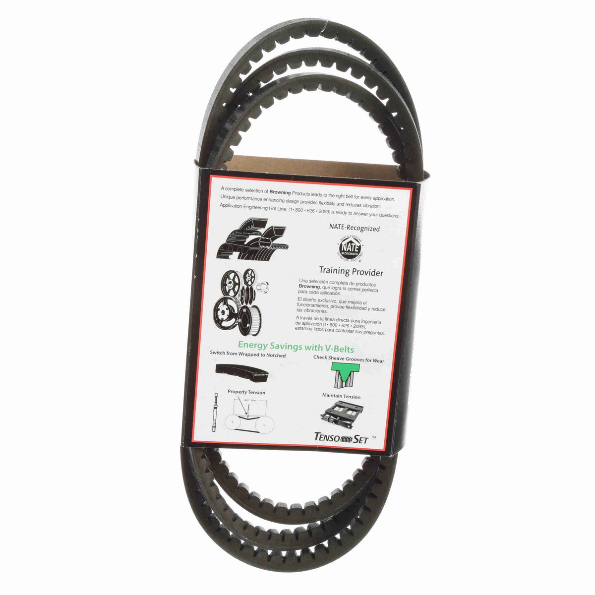 Browning EPDM Notched Belt 98% Efficient - AX78