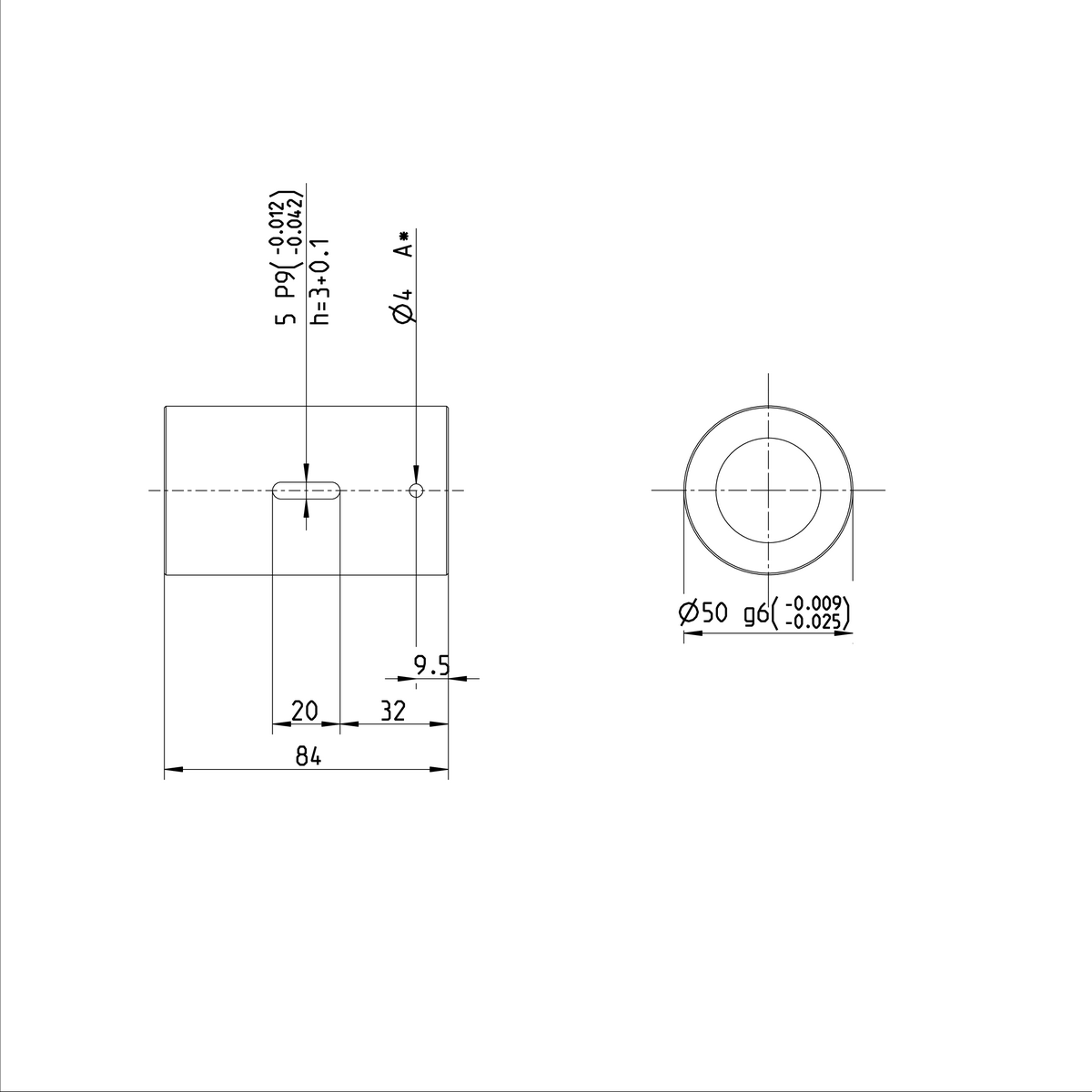 Одинарная цилиндрическая гайка Bosch Rexroth ZEM-E-S 32X20RX3,969-3 [R151237052]
