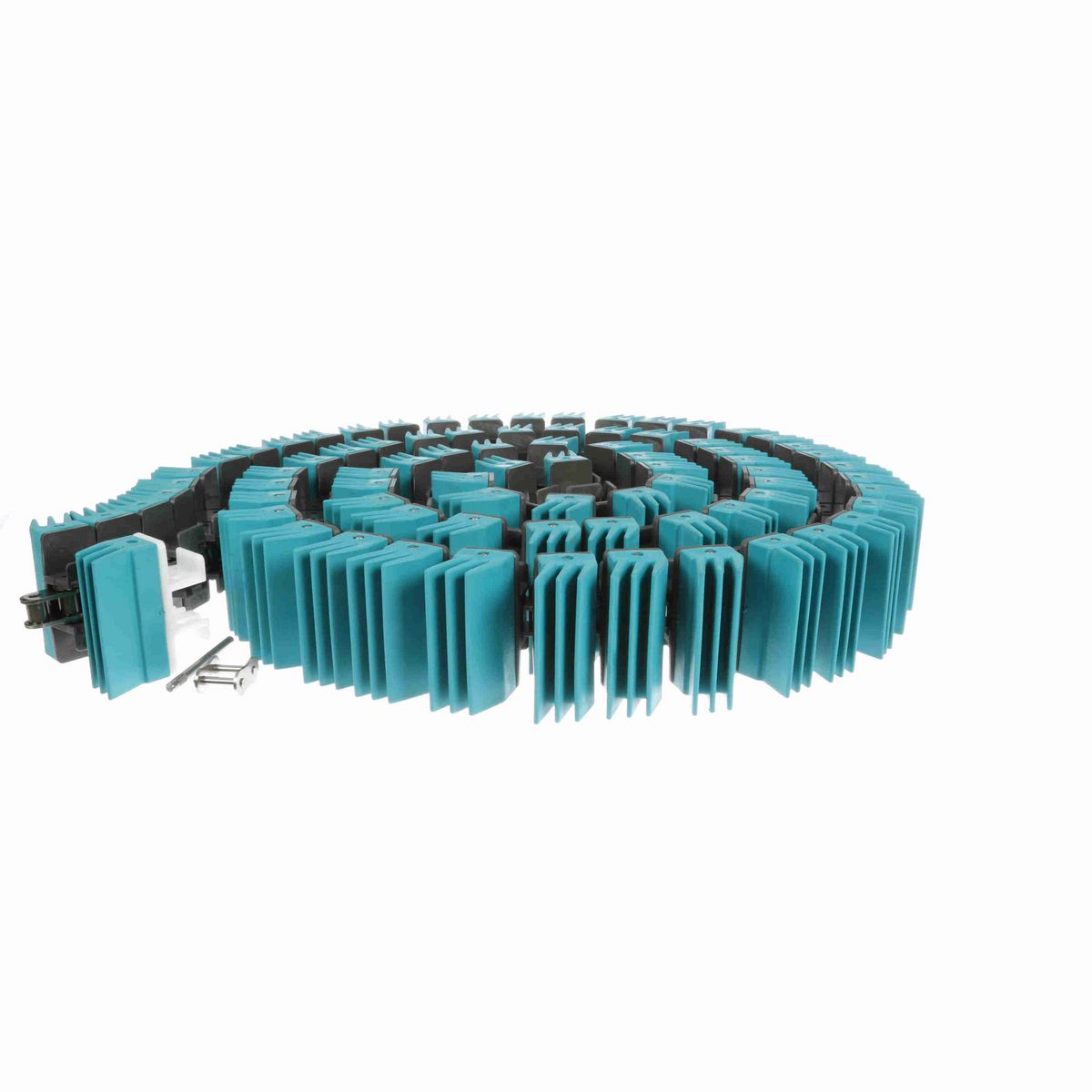 System Plast 1873TAB SideGrip™ Side-flexing, Material: Gray Low Friction, Width: 3.25in, Pitch: 1.5in - LFG1873SS-TAB-K325GS1