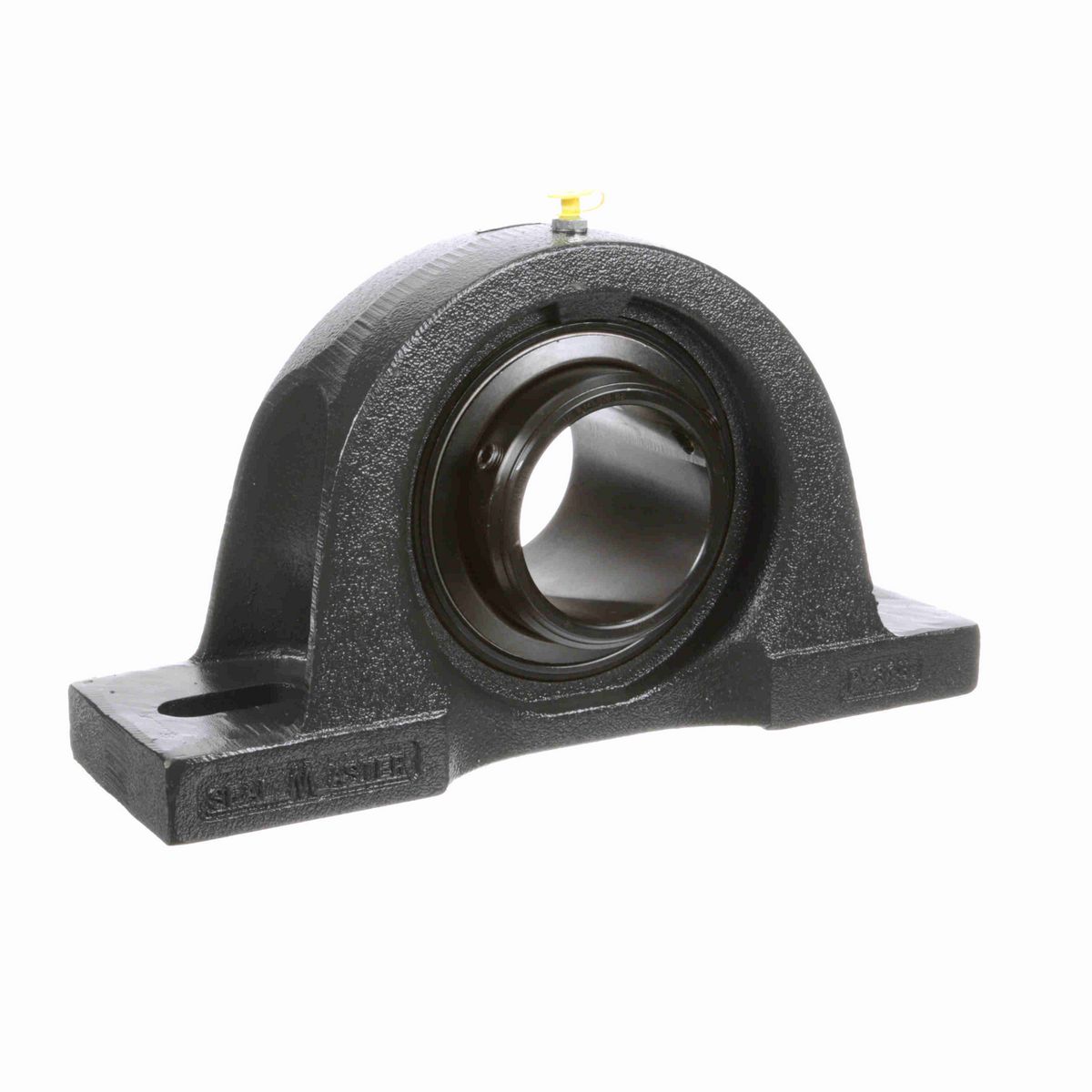 Sealmaster Mounted Cast Iron Two Bolt Pillow Block Ball Bearing - 52100 Bearing Steel, Black Oxided - Double Setscrew Lock - Air Handling Housing Fit, Noise Tested - MPD-55 CXU