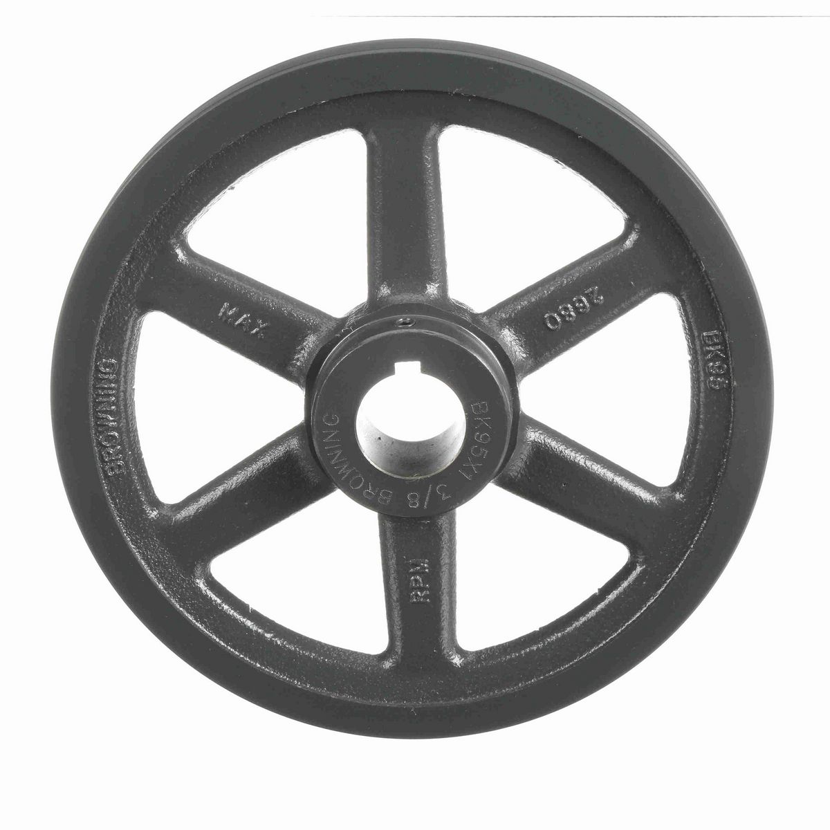 Browning 1 Groove Cast Iron FHP - Finished Bore Sheave - BK95X 1 3/8