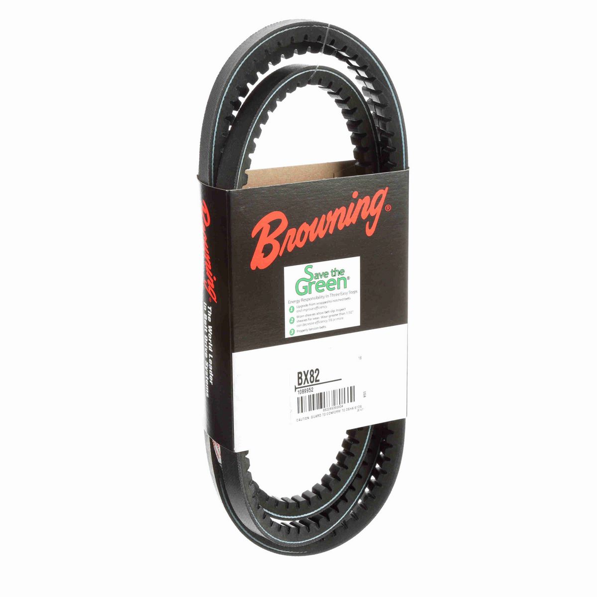 Browning EPDM Notched Belt 98% Efficient - BX82
