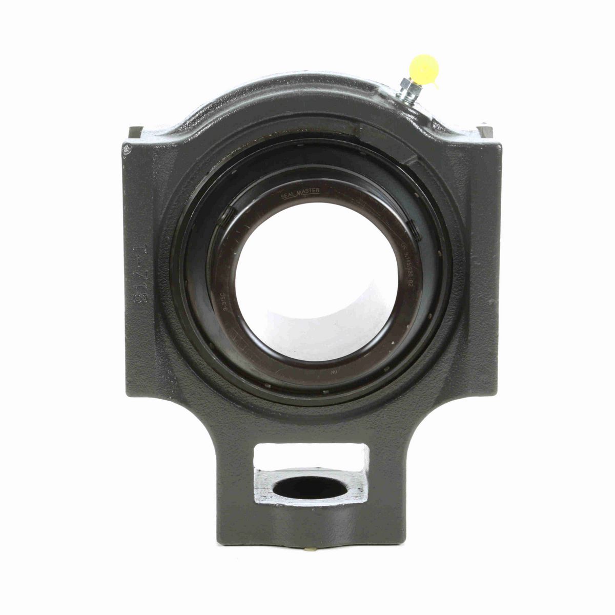 Sealmaster Mounted Cast Iron Wide Slot Take Up Ball Bearing - 52100 Bearing Steel, Black Oxided - Setscrew Lock - MST-63C
