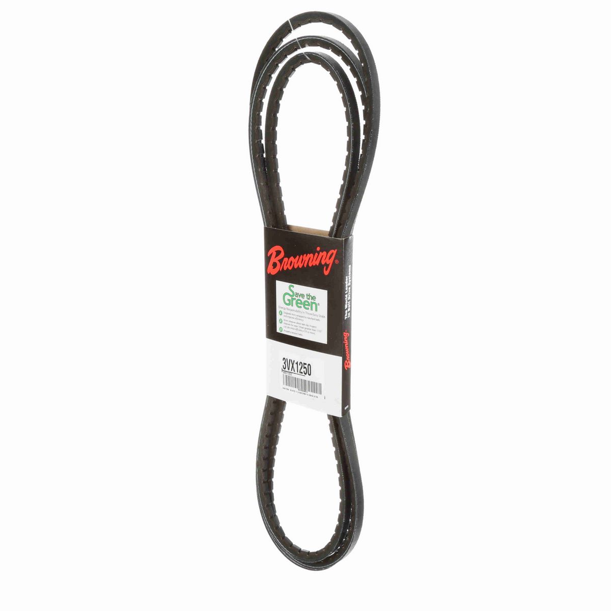 Browning EPDM Notched Belt 98% Efficient - 3VX1250