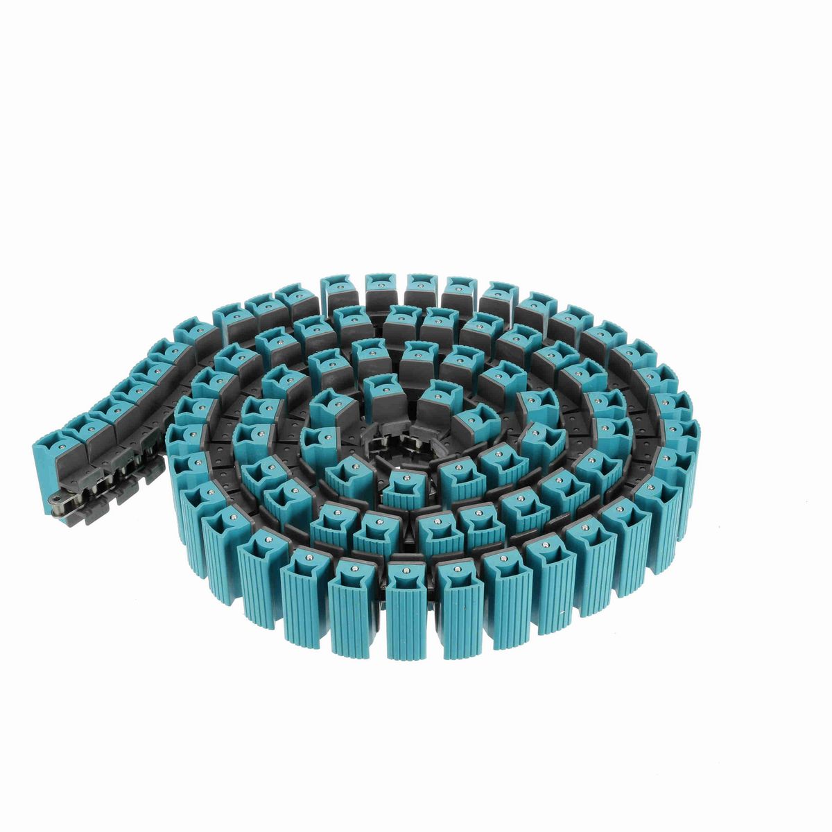 System Plast 1873TAB SideGrip™ Side-flexing, Material: Gray Low Friction, Width: 4.5in, Pitch: 1.5in - LFG1873SS-TAB-K450GS4