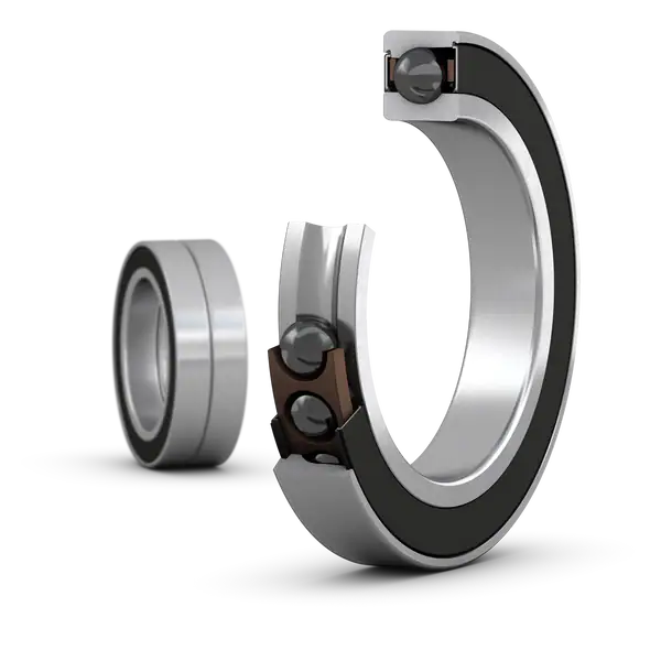 Согласованный комплект двух прецизионных однорядных радиально-упорных шарикоподшипников типа D повышенной грузоподъёмности с уплотнениями SKF S7015 CD/HCP4ADGA