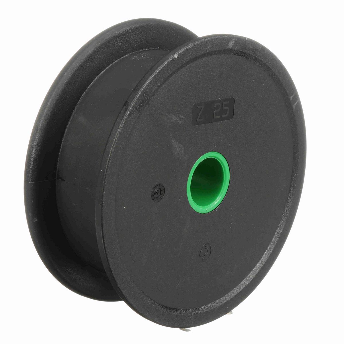 System Plast 820 Series Solid One Piece Molded Sprocket with 25 Teeth and a 1in Round Idler Bore - 820-25R1-WL