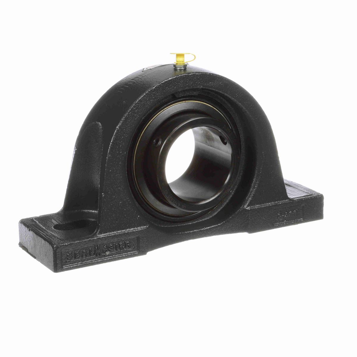 Sealmaster Mounted Cast Iron Two Bolt Low Base Pillow Block Ball Bearing - 52100 Bearing Steel, Black Oxided - Setscrew Lock - NPL-43