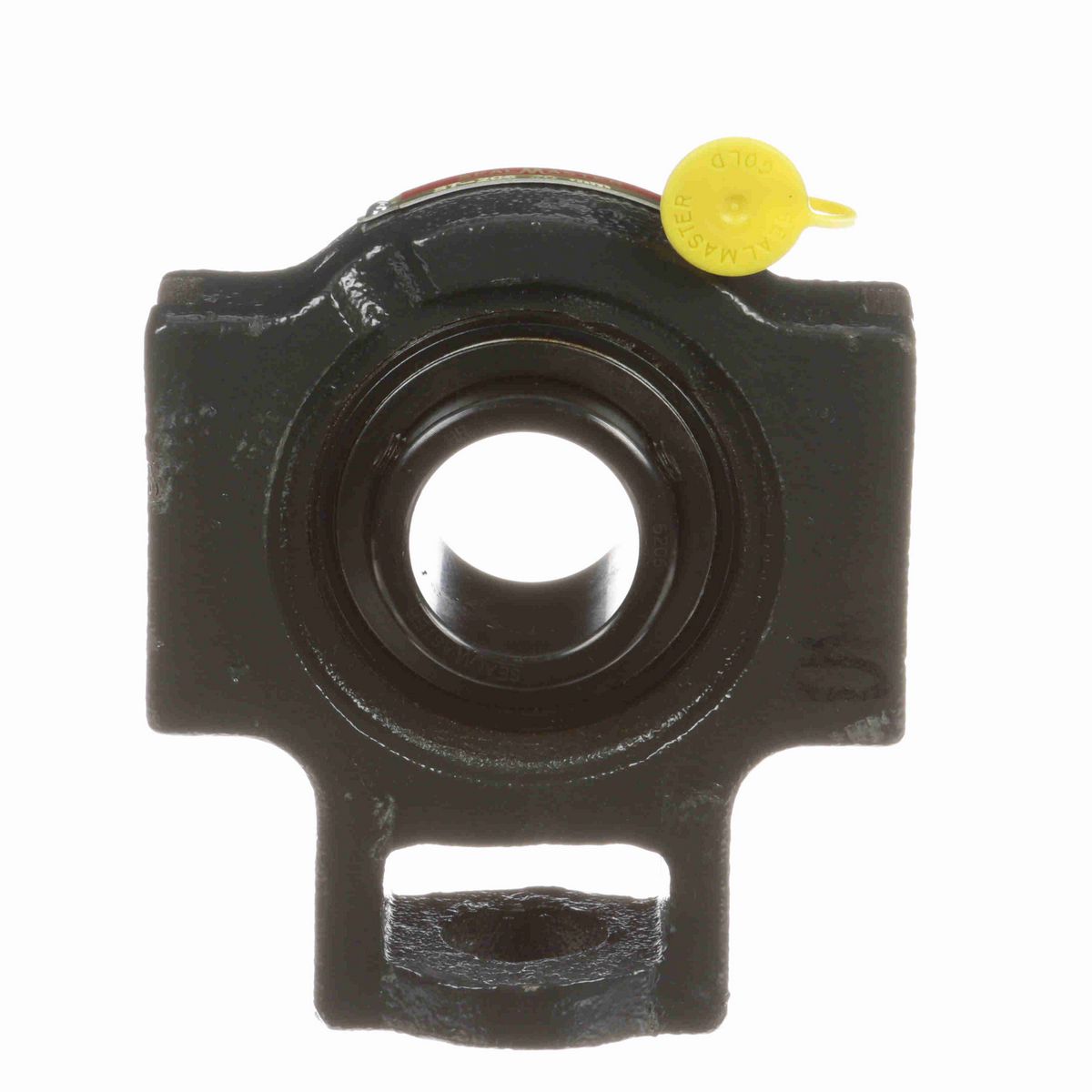 Sealmaster Mounted Cast Iron Wide Slot Take Up Ball Bearing - 52100 Bearing Steel, Black Oxided - Setscrew Lock - ST-206