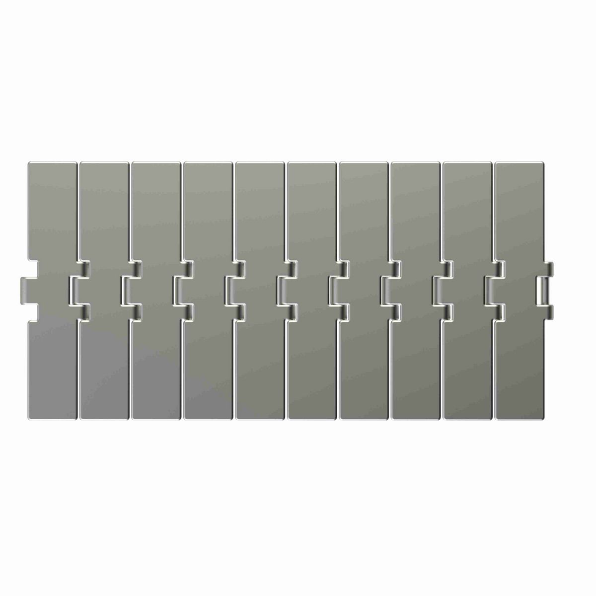 Rexnord 815TAB Straight Running Solid Top, Material: Carbon Steel, Width: 7.5in, Pitch: 1.5in - 763.93.72