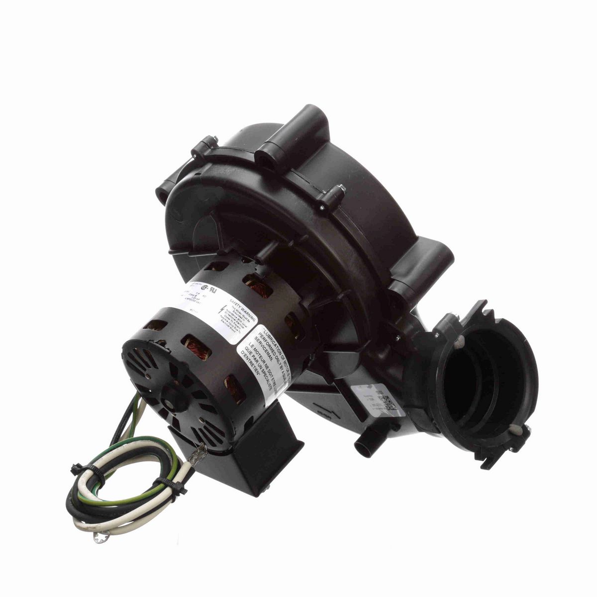 FASCO Round Outlet Permanent Split Capacitor OEM Replacement Draft Inducer Blower, 115 Volts, Flange: Yes - A158