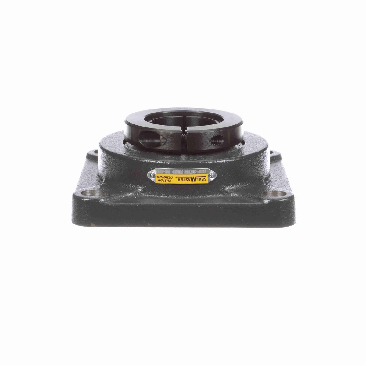 Sealmaster Mounted Cast Iron Four Bolt Flange Ball Bearing - 52100 Bearing Steel, Black Oxided - Concentric Lock - Reduced Maintenance - Lubed for Life - BSF-32TH RMD