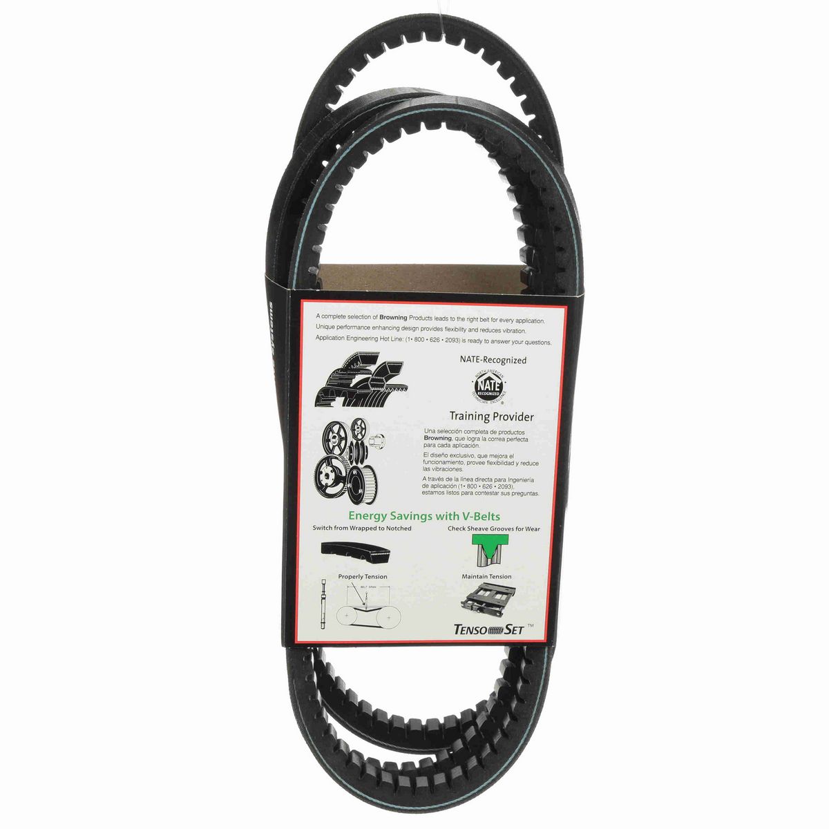 Browning EPDM Notched Belt 98% Efficient - BX84