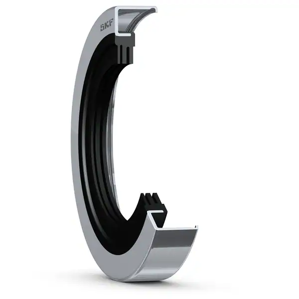 Манжетное уплотнение с металлическим корпусом и трёхкромочным уплотнением, для пластичной смазки, дюймовые размеры SKF 16064