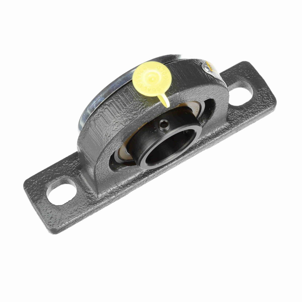 Sealmaster Mounted Cast Iron Two Bolt Pillow Block Ball Bearing - 52100 Bearing Steel, Black Oxided - Lock - S-2119-M19