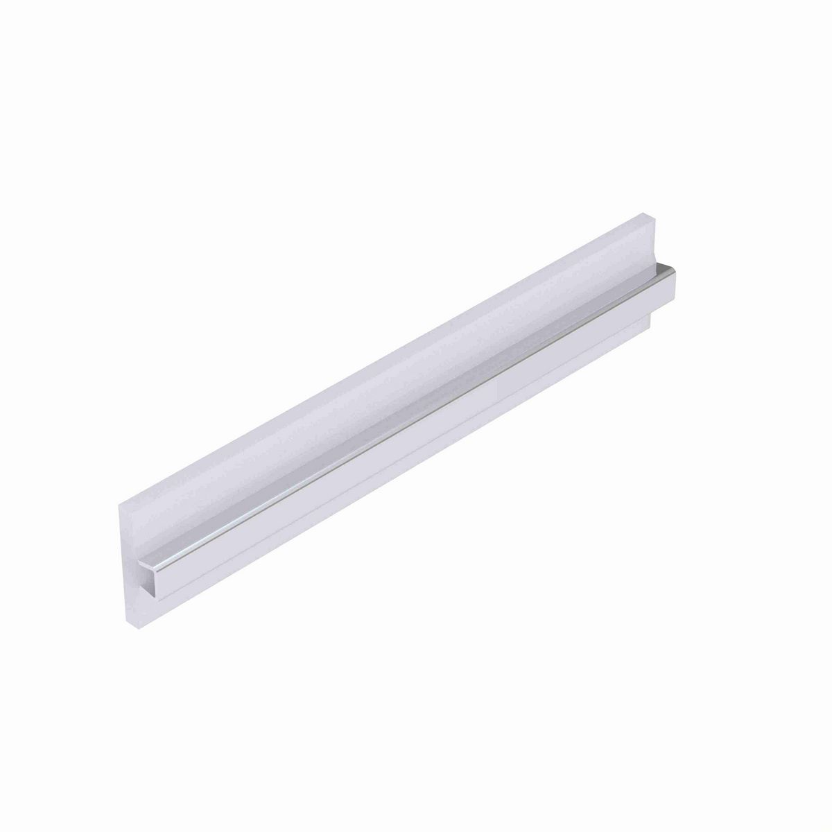 System Plast Tee Guide Rail: 2.25"W X 0.83"H X 240"L White UHMW-PE - VG-SSTS-2.25-20
