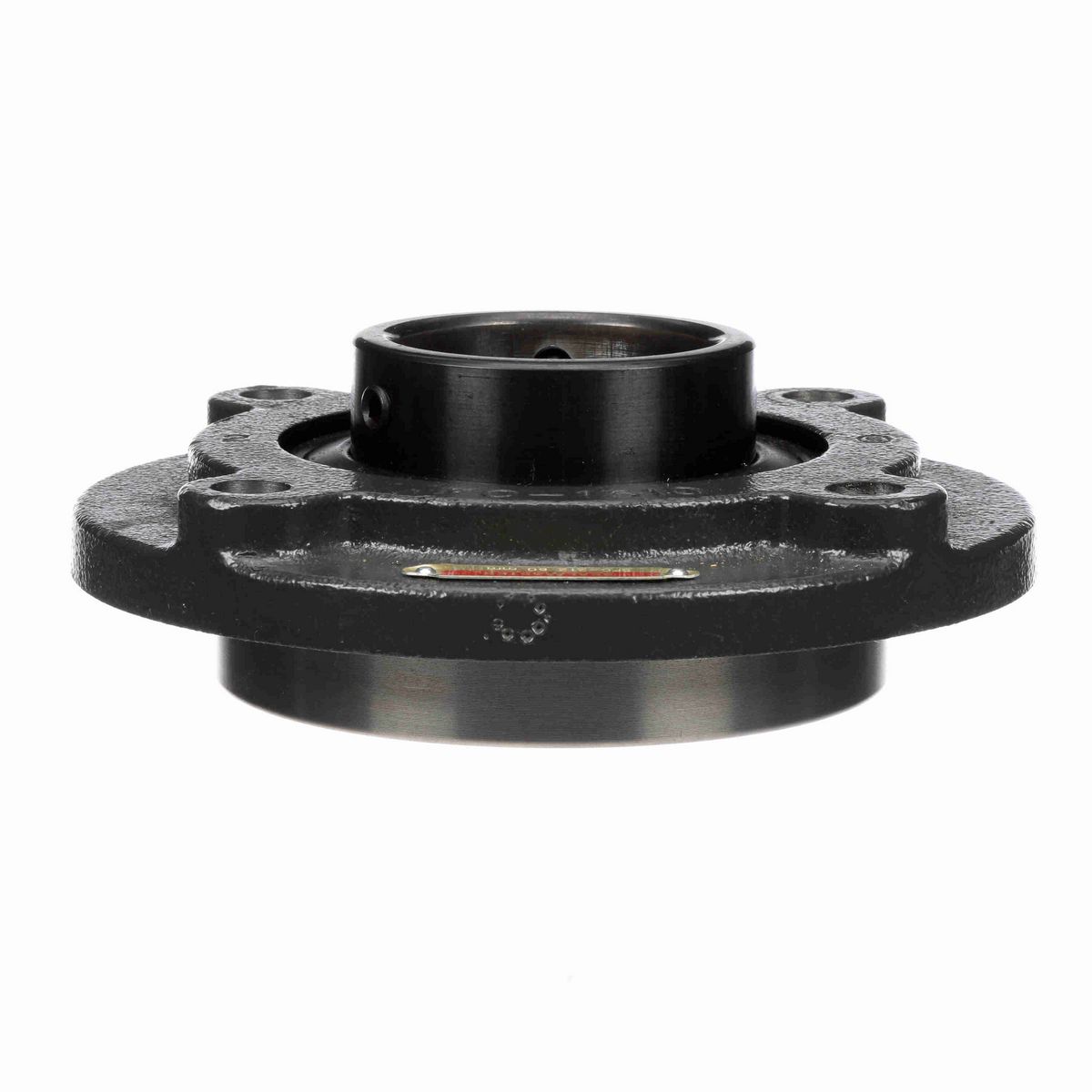 Sealmaster Mounted Cast Iron Flange Cartridge Ball Bearing - 52100 Bearing Steel, Black Oxided - Setscrew Lock - SFC-212