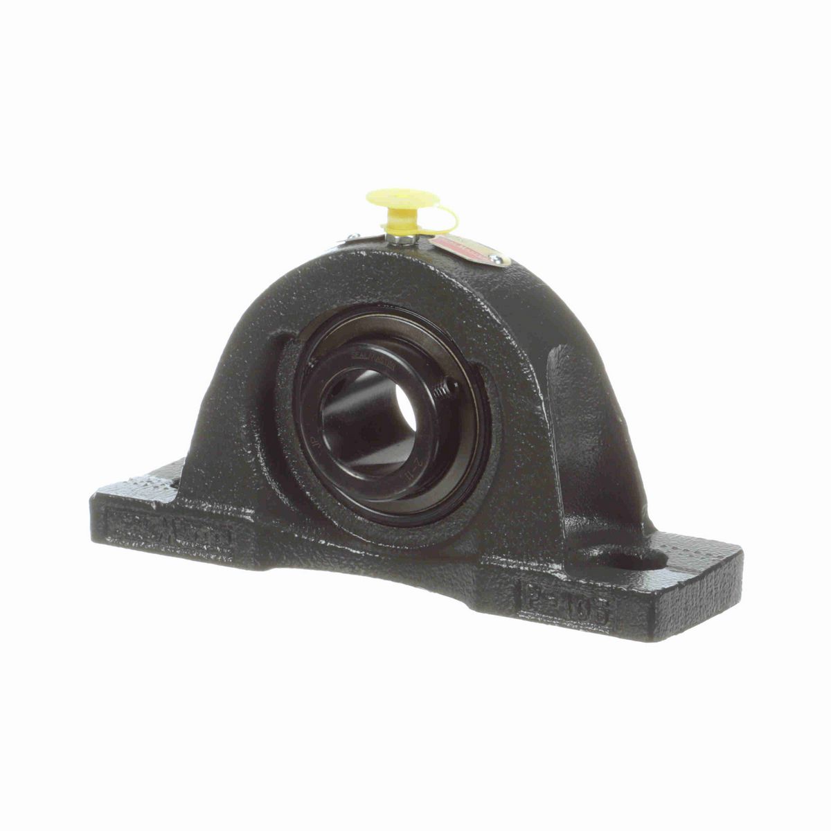 Sealmaster Mounted Cast Iron Two Bolt Pillow Block Ball Bearing - 52100 Bearing Steel, Black Oxided - Setscrew Lock - NP-17