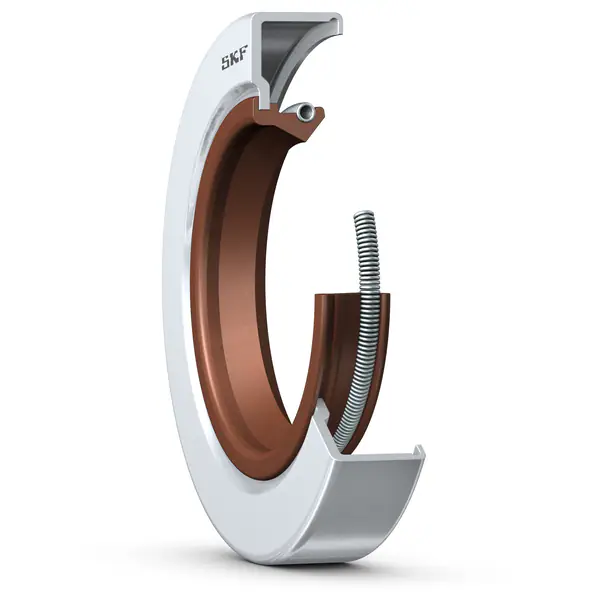 Манжетное уплотнение с металлическим корпусом, стандартной уплотнительной кромкой прямого профиля, для жидкой или пластичной смазки, метрические размеры SKF 20X30X7 CRS1 V